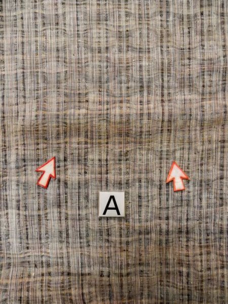 Photo12: L1214A Used Japanese women Pale Gray TSUMUGI pongee / Silk.    (Grade C) (12)