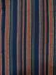 Photo4: Mint L1214D Used Japanese women  Indigo Blue HITOE unlined / Cotton/hemp Stripes "Awashijira-woven"  (Grade A) (4)