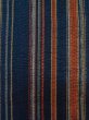 Photo5: Mint L1214D Used Japanese women  Indigo Blue HITOE unlined / Cotton/hemp Stripes "Awashijira-woven"  (Grade A) (5)