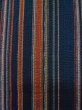 Photo6: Mint L1214D Used Japanese women  Indigo Blue HITOE unlined / Cotton/hemp Stripes "Awashijira-woven"  (Grade A) (6)