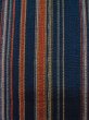 Photo6: Mint L1214D Used Japanese women  Indigo Blue HITOE unlined / Cotton/hemp Stripes "Awashijira-woven"  (Grade A) (6)