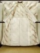 Photo2: L1220E Used Japanese women  Off White HITOE unlined / Silk. Geometrical pattern   (Grade C) (2)