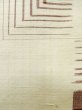 Photo7: L1220E Used Japanese women  Off White HITOE unlined / Silk. Geometrical pattern   (Grade C) (7)