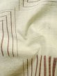 Photo11: L1220E Used Japanese women  Off White HITOE unlined / Silk. Geometrical pattern   (Grade C) (11)