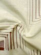 Photo12: L1220E Used Japanese women  Off White HITOE unlined / Silk. Geometrical pattern   (Grade C) (12)