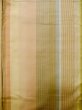 Photo3: Mint L1220G Used Japanese womenPale Light Multi Color HITOE unlined / Silk. Stripes   (Grade A) (3)