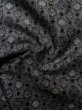 Photo10: L1220M Used Japanese women  Black HITOE unlined / Silk. Circle,   (Grade B) (10)