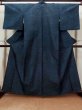 Photo1: Mint L1220N Used Japanese women Dark Navy Blue HITOE unlined / Silk. Grass   (Grade A) (1)