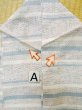 Photo14: L1220Q Used Japanese women Pale Light Blue HITOE unlined / Silk. Cross   (Grade C) (14)