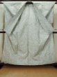 Photo2: L1220S Used Japanese womenPale Light Yellowish Green HITOE unlined / Silk. Flower, Bamboo fence pattern  (Grade C) (2)