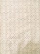Photo3: L1220W Used Japanese women  White HITOE unlined / Silk. Geometrical pattern,   (Grade C) (3)