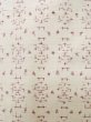 Photo7: L1220W Used Japanese women  White HITOE unlined / Silk. Geometrical pattern,   (Grade C) (7)