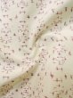 Photo11: L1220W Used Japanese women  White HITOE unlined / Silk. Geometrical pattern,   (Grade C) (11)