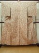 Photo1: Mint L1220Z Used Japanese women Pale Red OSHIMA TSUMGI pongee / Silk. Flower,   (Grade A) (1)