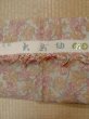 Photo13: Mint L1220Z Used Japanese women Pale Red OSHIMA TSUMGI pongee / Silk. Flower,   (Grade A) (13)