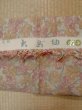 Photo13: Mint L1220Z Used Japanese women Pale Red OSHIMA TSUMGI pongee / Silk. Flower,   (Grade A) (13)