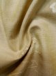 Photo11: L1221A Used Japanese womenPale Light Beige TSUMUGI pongee / Silk. Flower,   (Grade B) (11)