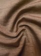 Photo9: L1221C Used Japanese womenPale Light Dark Red TSUMUGI pongee / Silk.    (Grade B) (9)