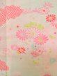Photo5: M0110B Used Japanese women Light Pink JUBAN undergarment / Mousseline. Chrysanthemum,   (Grade D) (5)