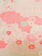 Photo6: M0110B Used Japanese women Light Pink JUBAN undergarment / Mousseline. Chrysanthemum,   (Grade D) (6)