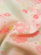 Photo12: M0110B Used Japanese women Light Pink JUBAN undergarment / Mousseline. Chrysanthemum,   (Grade D) (12)