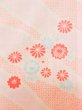 Photo5: M0110C Used Japanese women  Pink JUBAN undergarment / Mousseline. Chrysanthemum   (Grade D) (5)