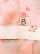 Photo15: M0110C Used Japanese women  Pink JUBAN undergarment / Mousseline. Chrysanthemum   (Grade D) (15)
