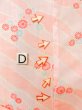 Photo17: M0110C Used Japanese women  Pink JUBAN undergarment / Mousseline. Chrysanthemum   (Grade D) (17)
