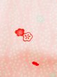 Photo6: M0110F Used Japanese women Light Pink JUBAN undergarment / Mousseline. UME plum bloom,   (Grade D) (6)