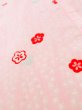 Photo9: M0110F Used Japanese women Light Pink JUBAN undergarment / Mousseline. UME plum bloom,   (Grade D) (9)