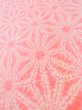 Photo8: M0110H Used Japanese women  Pink JUBAN undergarment / Mousseline. Hemp leaf   (Grade D) (8)