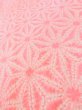 Photo9: M0110H Used Japanese women  Pink JUBAN undergarment / Mousseline. Hemp leaf   (Grade D) (9)