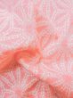 Photo11: M0110H Used Japanese women  Pink JUBAN undergarment / Mousseline. Hemp leaf   (Grade D) (11)