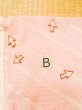 Photo13: M0110J Used Japanese women  Pink JUBAN undergarment / Mousseline. Geometrical pattern,   (Grade D) (13)