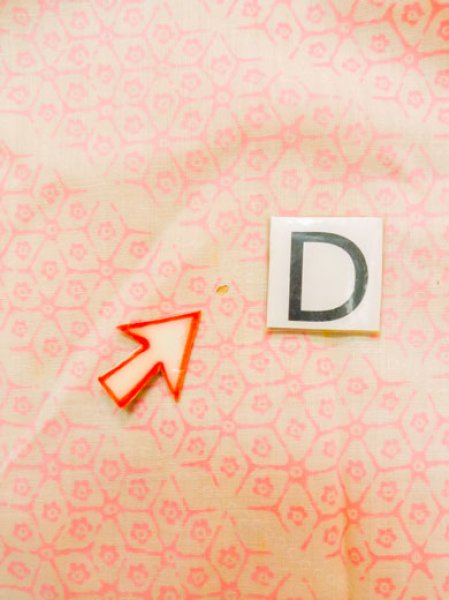 Photo15: M0110J Used Japanese women  Pink JUBAN undergarment / Mousseline. Geometrical pattern,   (Grade D) (15)