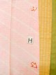 Photo19: M0110J Used Japanese women  Pink JUBAN undergarment / Mousseline. Geometrical pattern,   (Grade D) (19)
