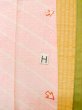 Photo19: M0110J Used Japanese women  Pink JUBAN undergarment / Mousseline. Geometrical pattern,   (Grade D) (19)