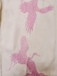 Photo4: M0110L Used Japanese womenPale Light Pink JUBAN undergarment / Silk. Crane,   (Grade C) (4)
