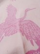 Photo9: M0110L Used Japanese womenPale Light Pink JUBAN undergarment / Silk. Crane,   (Grade C) (9)