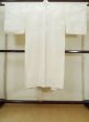 Photo2: M0110S Used Japanese women  White JUBAN undergarment / Silk.    (Grade C) (2)