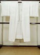 Photo1: M0110Z Used Japanese women  White JUBAN undergarment / Synthetic.    (Grade C) (1)