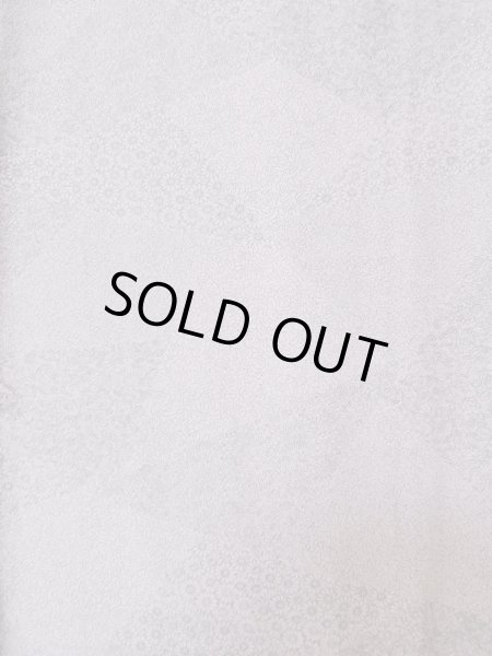 Photo4: Mint M0131E Used Japanese women Pale Wisteria KOMON dyed / Silk. Flower,   (Grade A) (4)