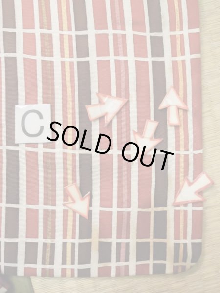 Photo16: M0131F Used Japanese women  White KOMON dyed / Synthetic. Line,   (Grade C) (16)