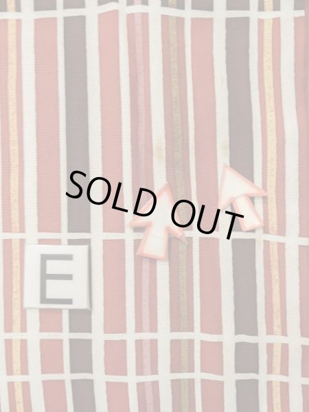 Photo18: M0131F Used Japanese women  White KOMON dyed / Synthetic. Line,   (Grade C) (18)