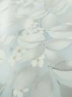 Photo10: M0131P Used Japanese women Pale Light Blue KOMON dyed / Silk. Leaf,   (Grade C) (10)
