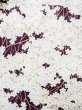 Photo3: M0131T Used Japanese women Dark Purple KOMON dyed / Silk. UME plum bloom   (Grade A) (3)