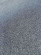 Photo7: M0201B Used Japanese women  Black EDO KOMON pattern dyed / Silk. Wave   (Grade C) (7)