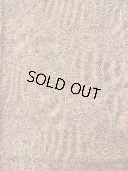 Photo3: Mint M0201C Used Japanese women  Red KOMON dyed / Cotton. Chinz pattern,   (Grade A) (3)