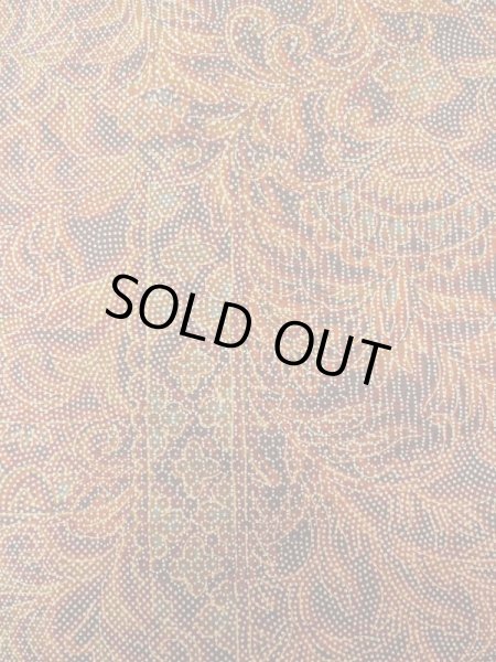 Photo6: Mint M0201C Used Japanese women  Red KOMON dyed / Cotton. Chinz pattern,   (Grade A) (6)