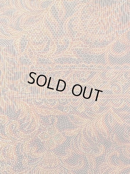 Photo7: Mint M0201C Used Japanese women  Red KOMON dyed / Cotton. Chinz pattern,   (Grade A) (7)